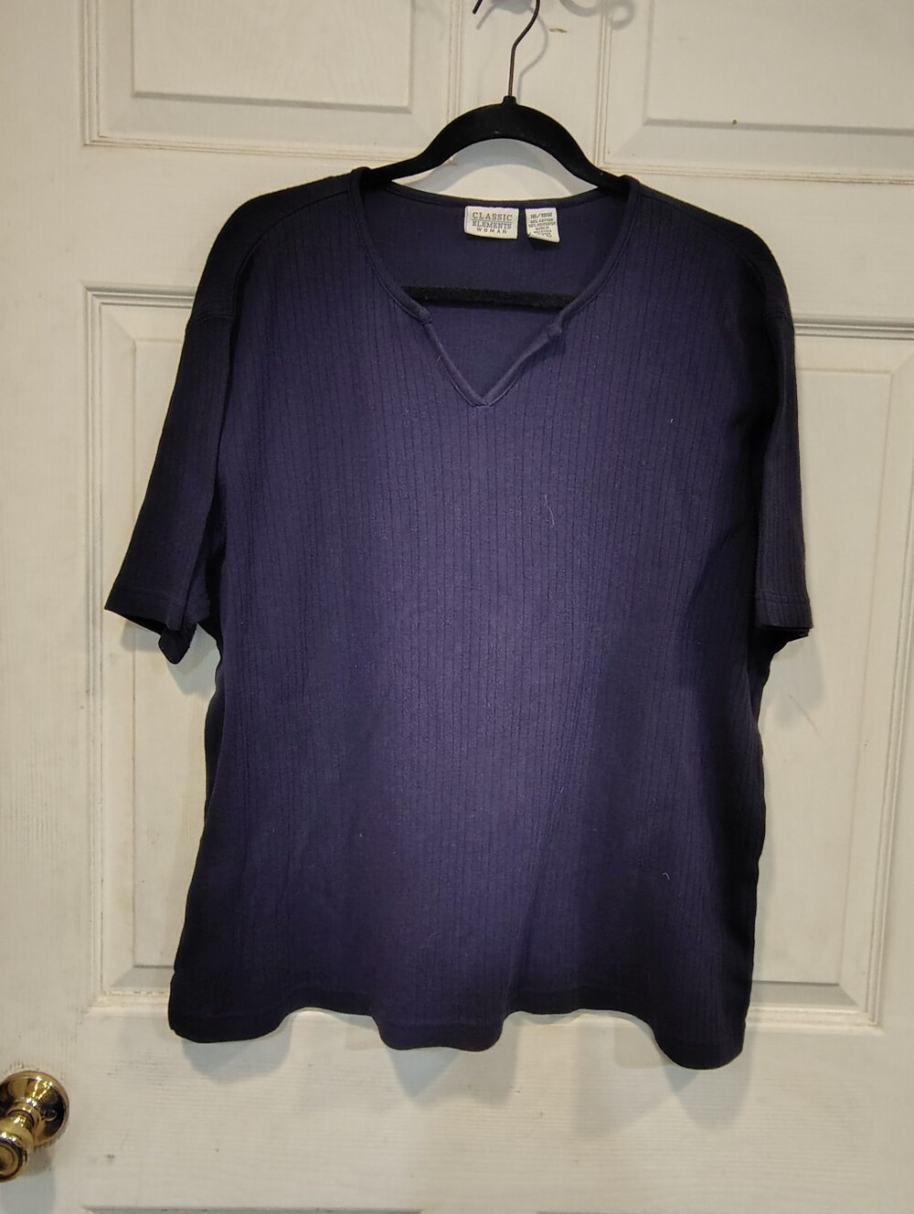 Classic Elements Women's Size 16/18W Blue Tee